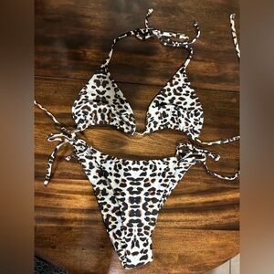 Leopard Print Bikini Set Large